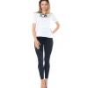 legginsy-ciazowe-klaudia-czarne-drobne-kwiatki-03-bensini Legíny Tehotenské Klaudia – jemný kvetinový vzor